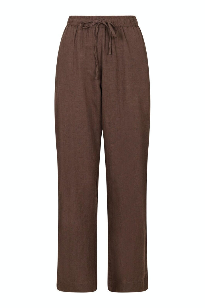 Neo Noir - Sonar Linen Pants - Brown