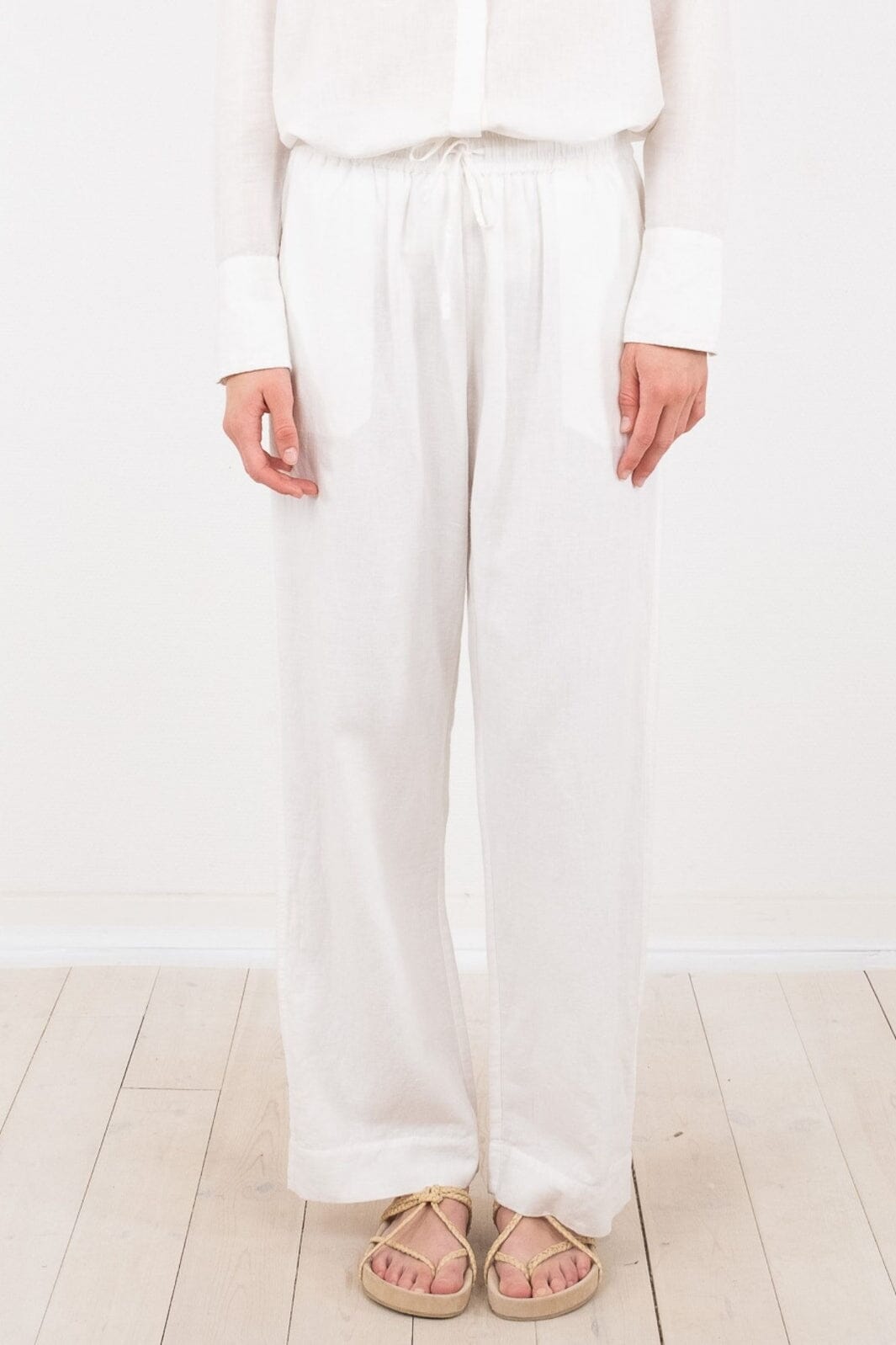 Neo Noir - Sonar Linen Pants - White