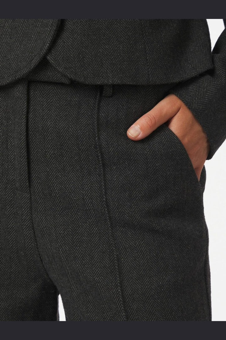 Neo Noir - Sury Herringbone Pants 166366 - 132 - Antracit