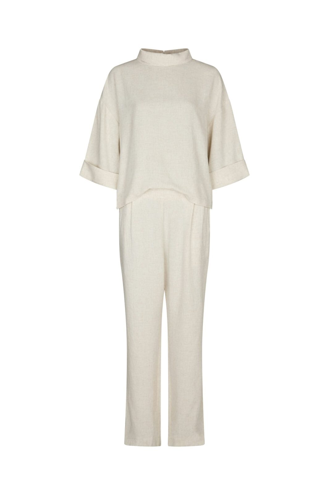 Neo Noir - Tatjanna Linen Jumpsuit 165935 - 815 - Natural