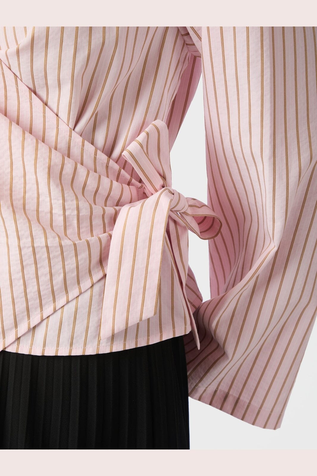 Neo Noir - Tifuna Stripe Wrap Shirt 167535 - 754 - Light Pink