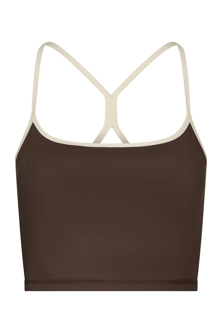 Neo Noir - Tirianna Contrast Top 170734 - 676 - Dark Brown