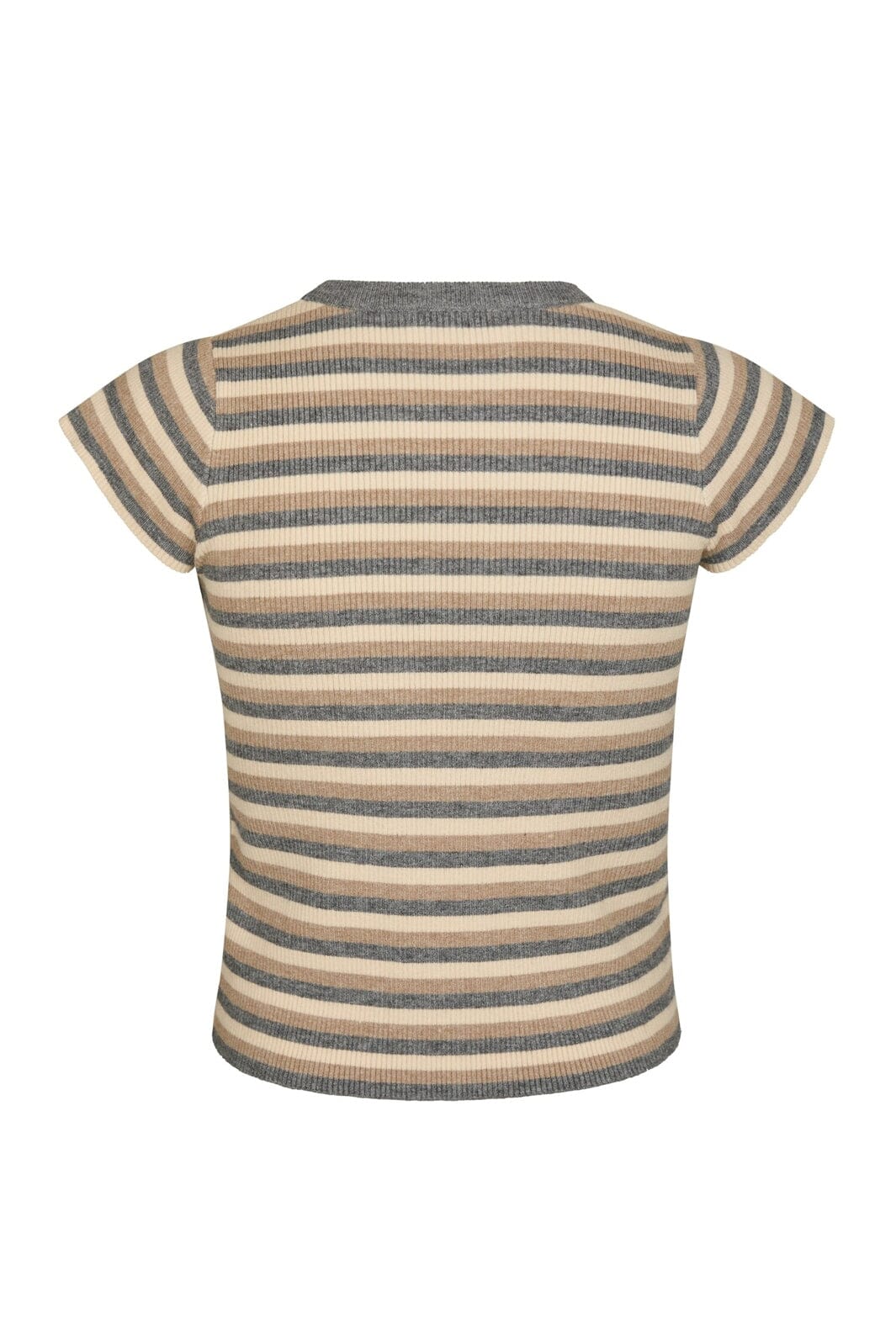 Neo Noir - Tirra Simple Stripe Knit Top 166630 - 130 - Grey