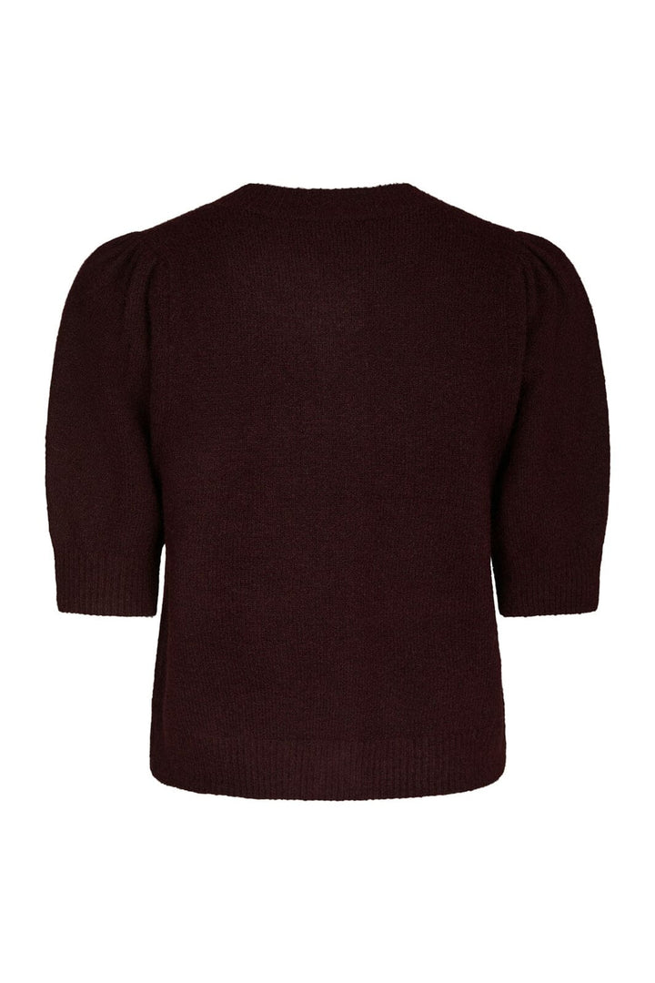 Neo Noir - Trudy Deco Knit Cardigan 164514 - 682 - Wine