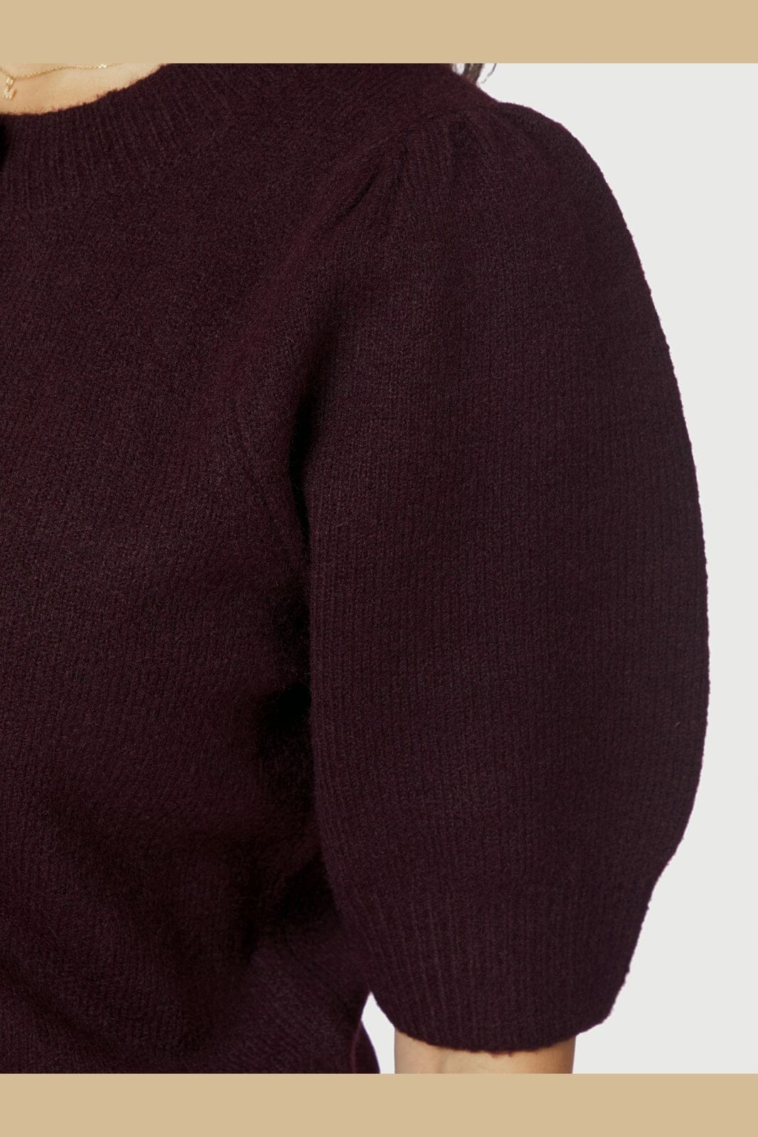 Neo Noir - Trudy Deco Knit Cardigan 164514 - 682 - Wine