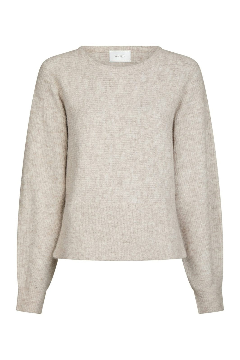 Neo Noir - Turuna Structure Knit Blouse 167186 - 119 - Sand Melange