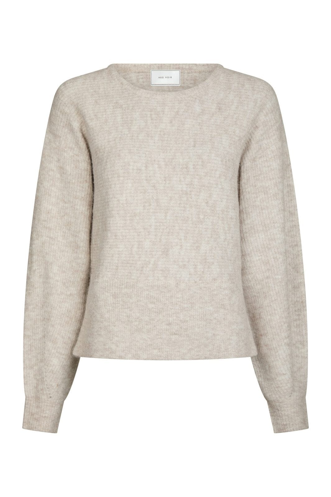 Neo Noir - Turuna Structure Knit Blouse 167186 - 119 - Sand Melange