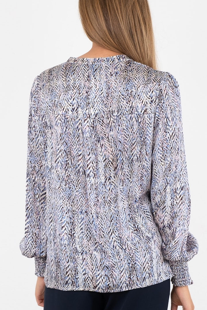 Neo Noir - Kala Ditsy Multi Blouse - Blue