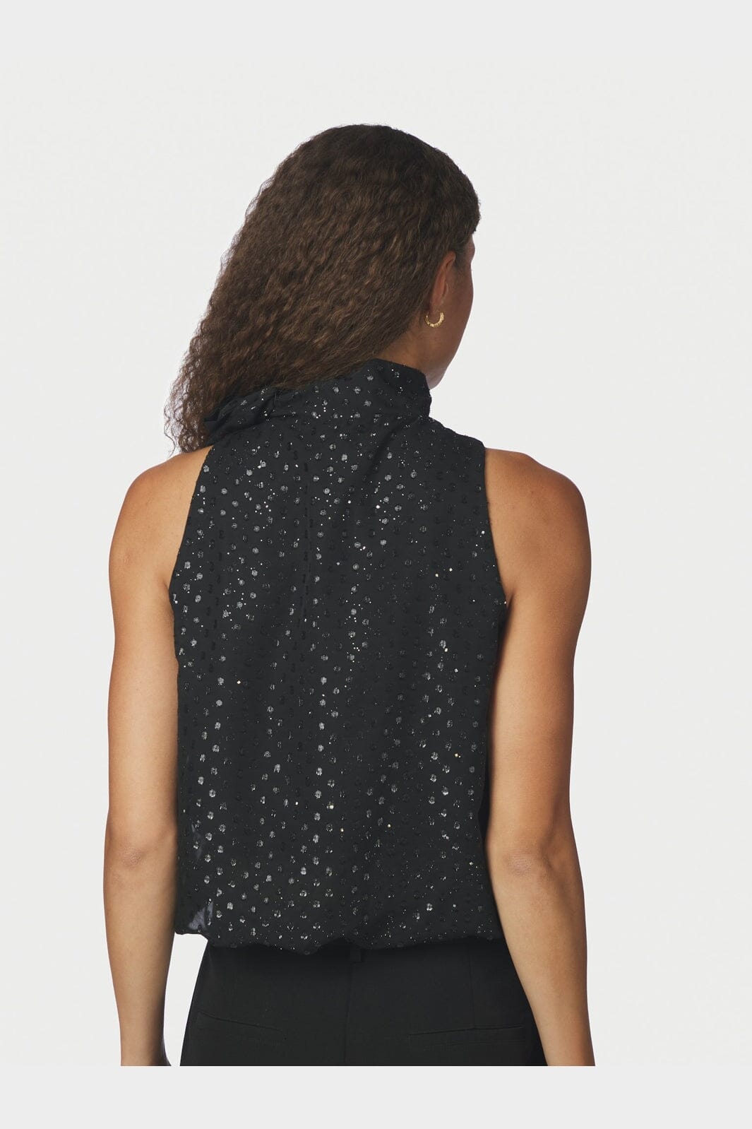 Neo Noir - Veda Glitz Dot Top 171181 - 100 - Black