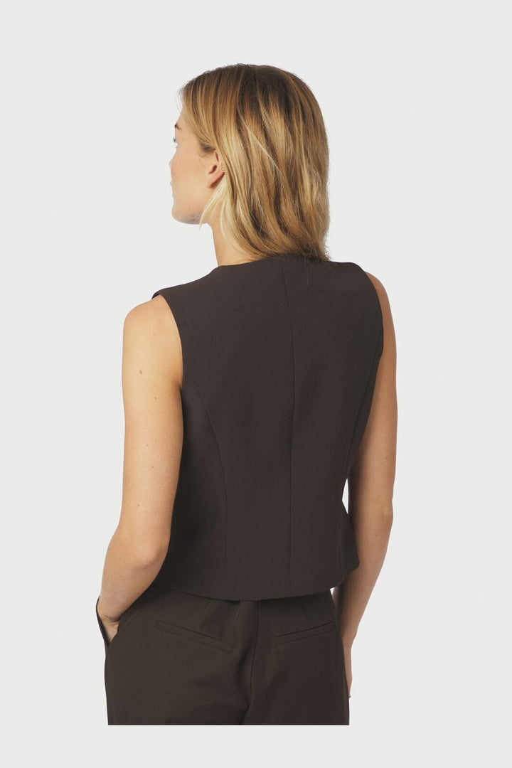 Neo Noir - Vendetta Suit Waistcoat 159642 - 676 - Dark Brown