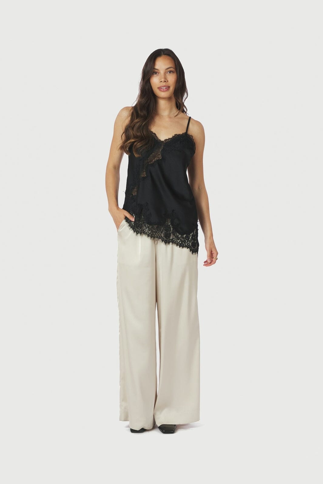 Neo Noir - Viole Lace Top 167409 - 100 - Black
