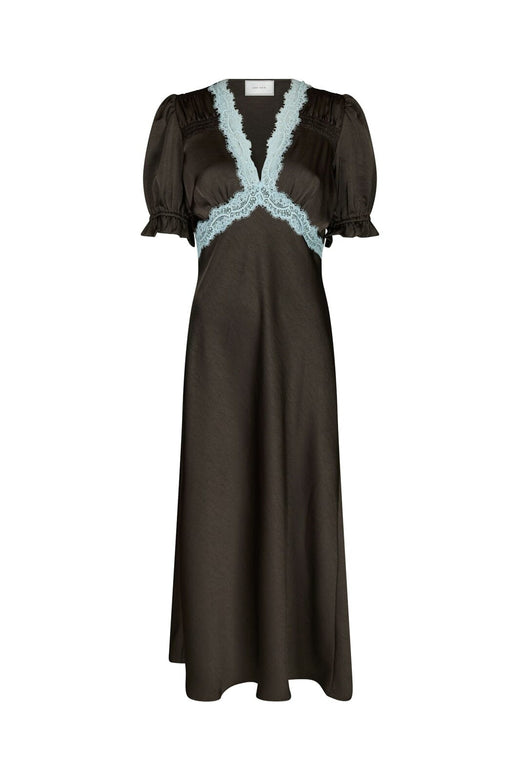 Neo Noir - Vipe Lace Maxi Dress 167735 - 676 - Dark Brown