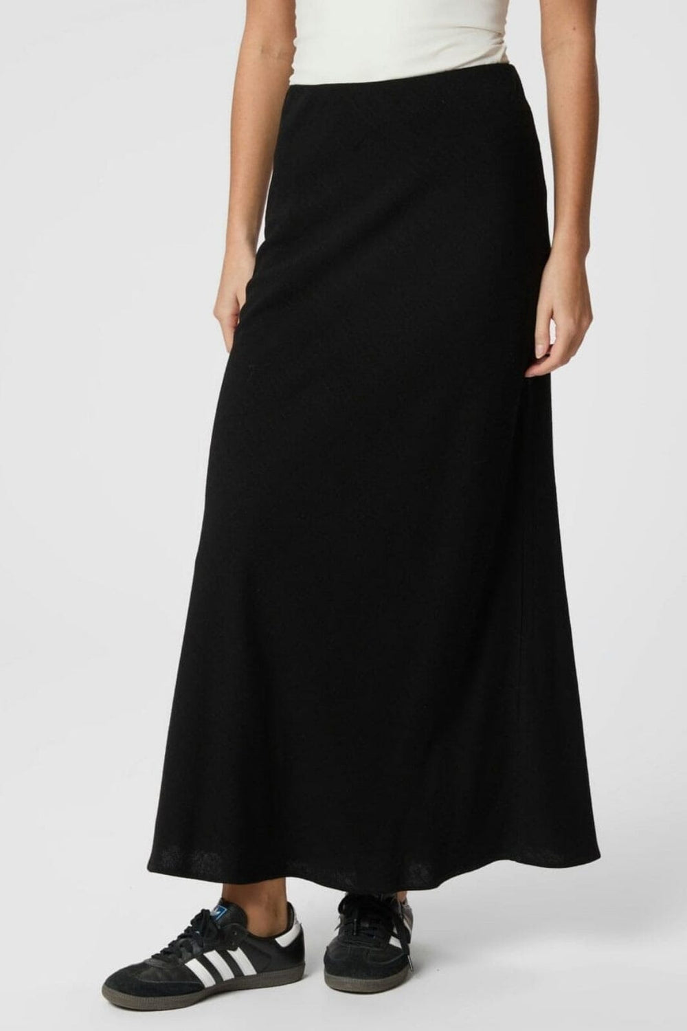 Neo Noir - Viso Linen Skirt 161871 - 100 - Black