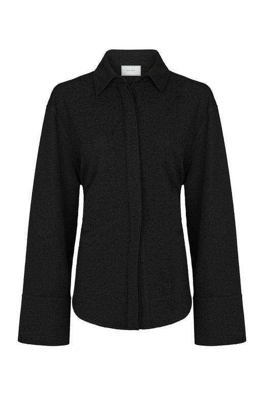 Neo Noir - Waldita Structure Shirt 166244 - 100 - Black