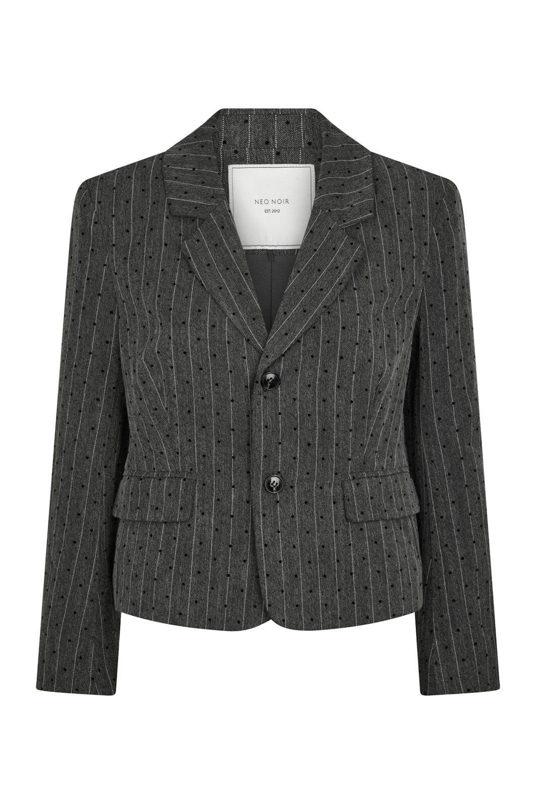 Neo Noir - Willa Mini Dot Blazer 166795 - 107 - Dark Grey Melange