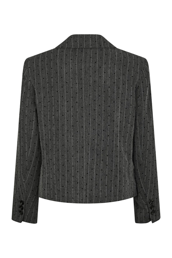 Neo Noir - Willa Mini Dot Blazer 166795 - 107 - Dark Grey Melange