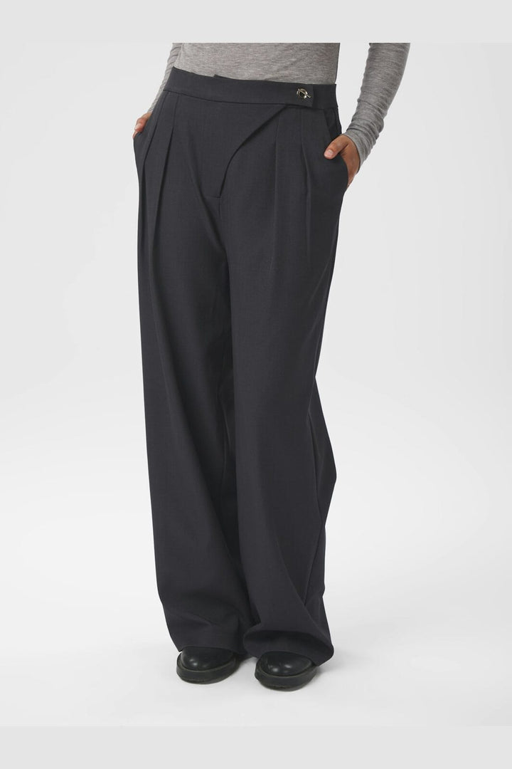 Neo Noir - Zalka Eyelet Pants 165551 - 104 - Dark Grey