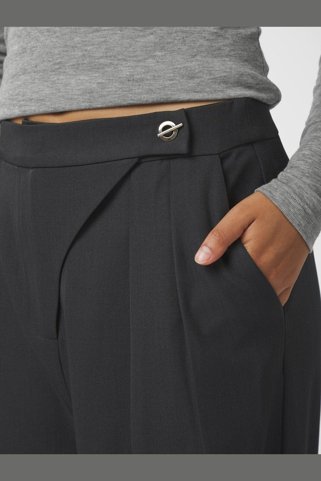 Neo Noir - Zalka Eyelet Pants 165551 - 104 - Dark Grey