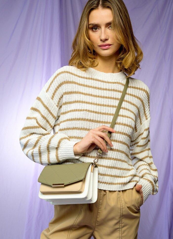 Noella - Blanca Bag Medium - 750 Army/White/Beige
