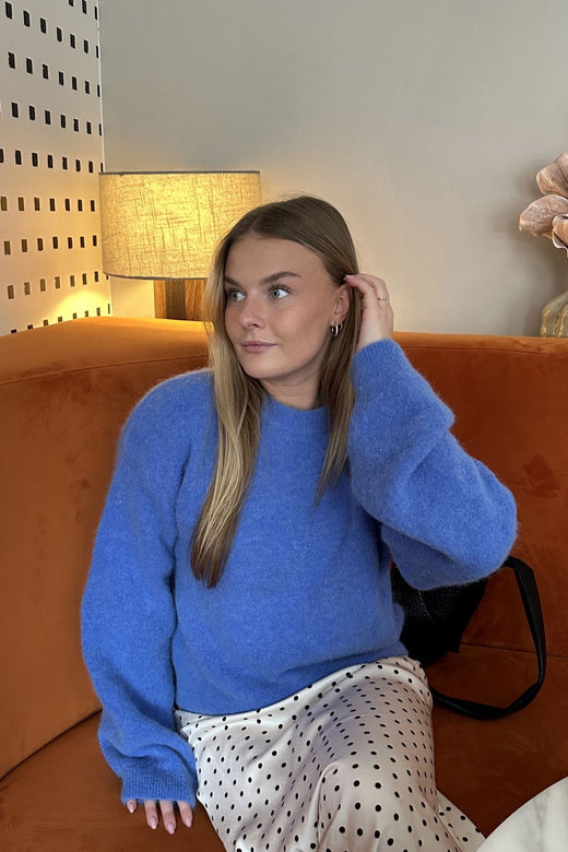 Noella - Kae Knit 12940085 - 1386 - Dove Blue Strikbluser 