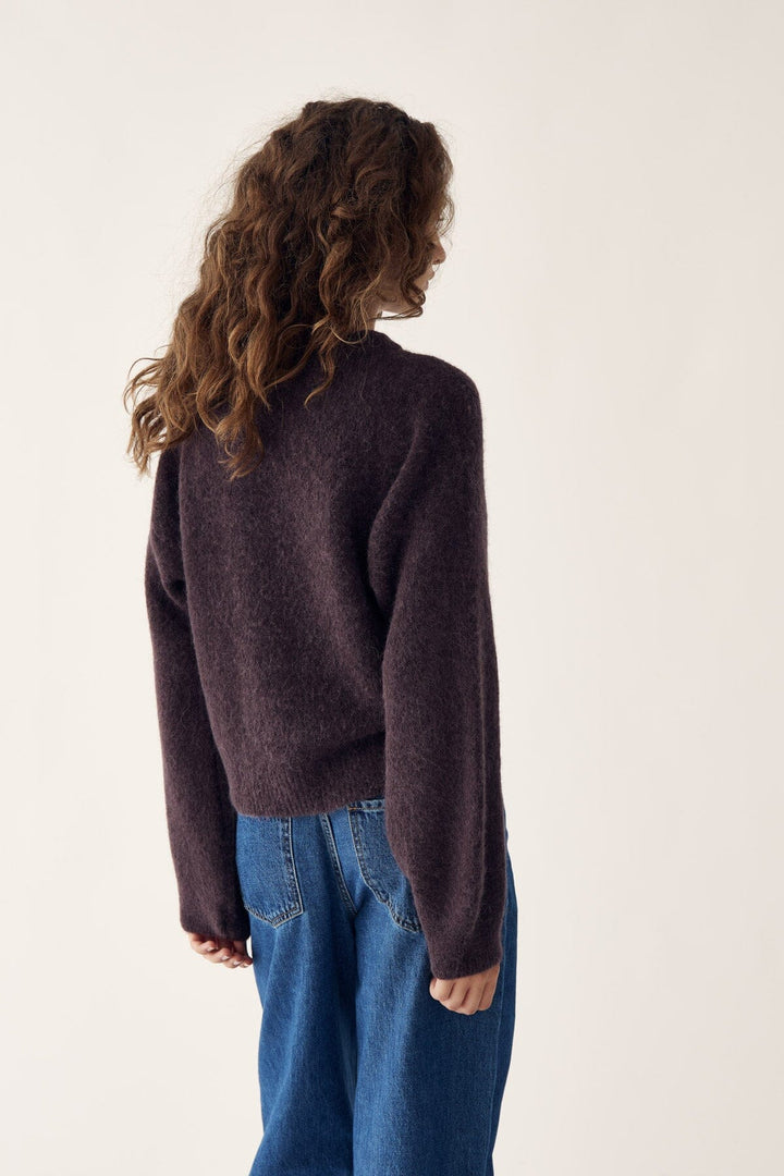 Noella - Kae Knit Cardigan 12940084 - 674 - Chocolate Cardigans 