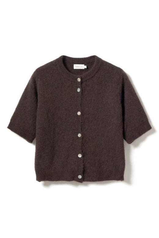 Noella - Kae Ss Knit Cardigan 12940086 - 674 - Chocolate Cardigans 