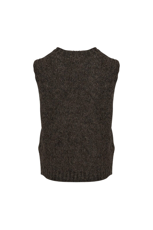 Noella - Kala Knit Vest 11162185 - Nature Brown