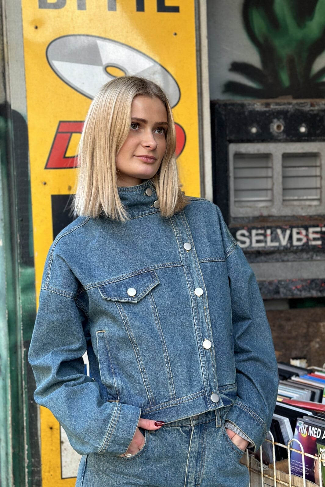 Noella - Kalifa Jacket - 1056 Vintage Blue Wash Jakker 