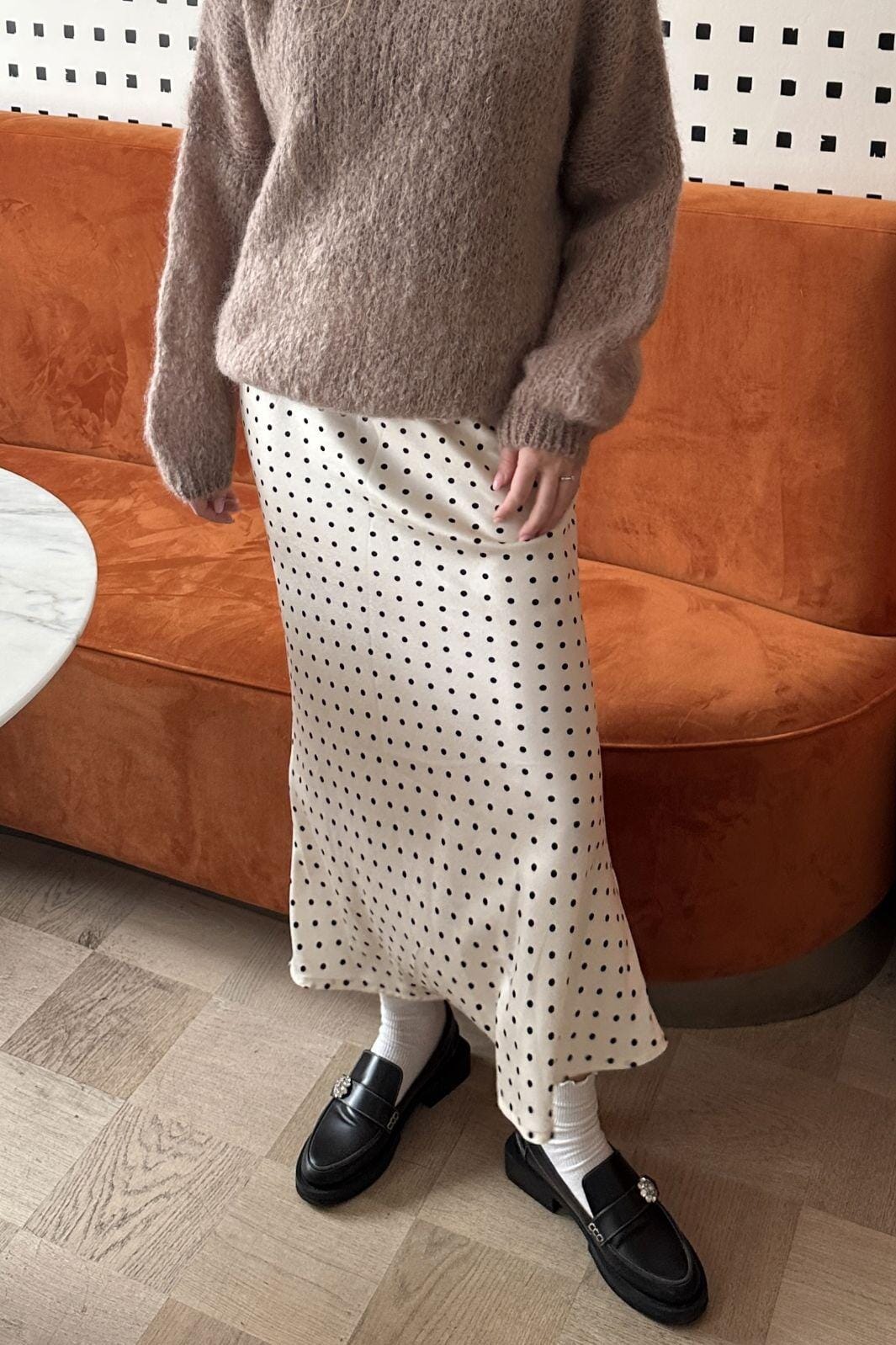 Noella - Kenya Skirt 13450001 - 1336 Carmine White Print Nederdele 