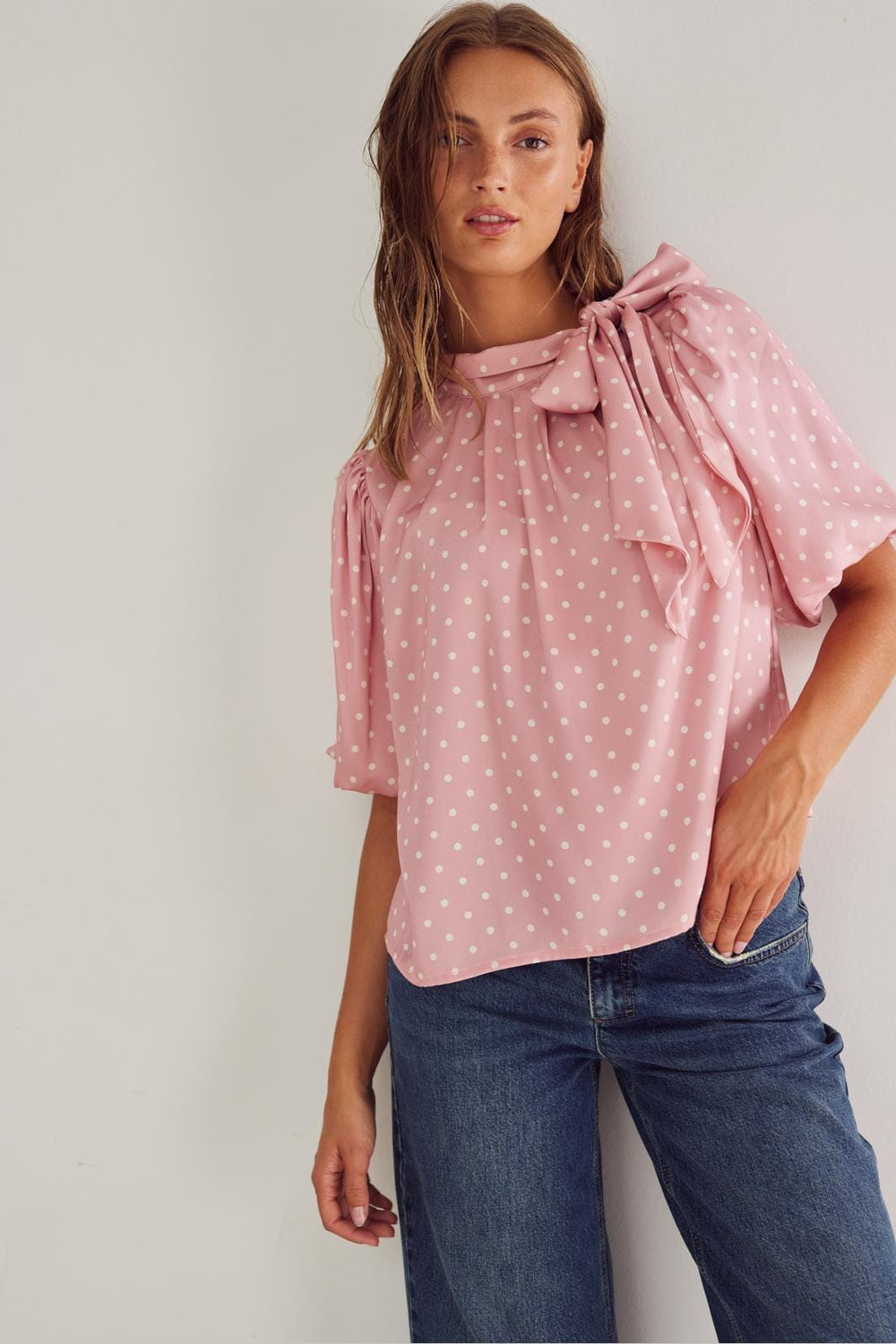 Noella - Kesha Blouse 13450002 - 1335 Carmine Blush Print