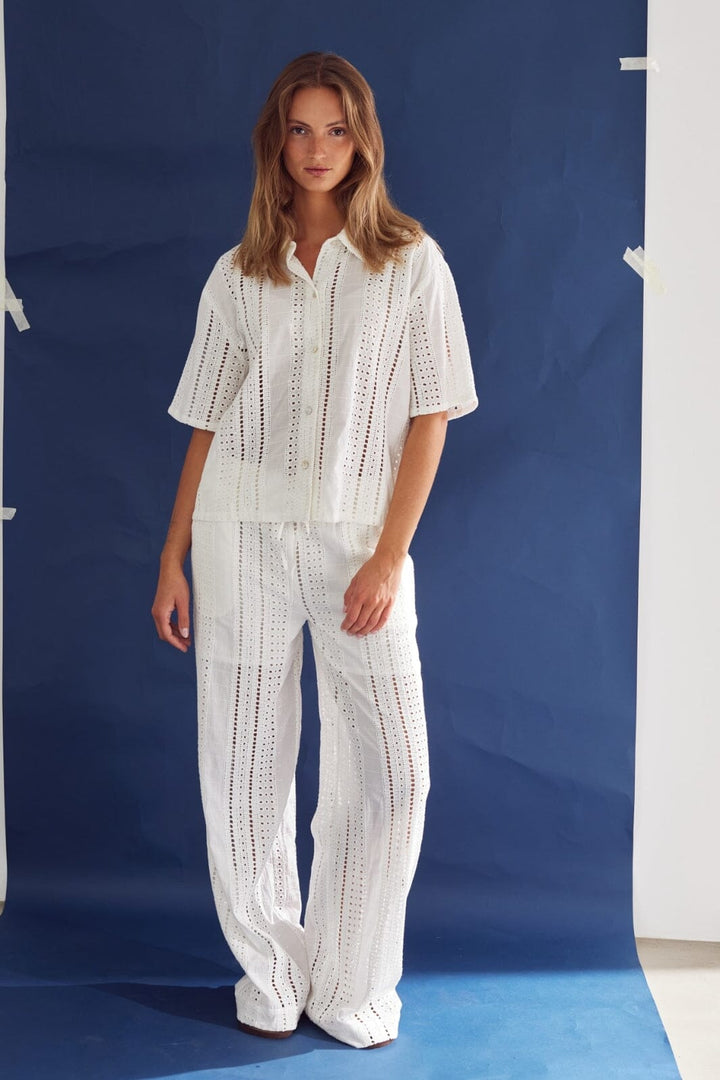 Noella - Kimona Pants 12840001 - 028 White