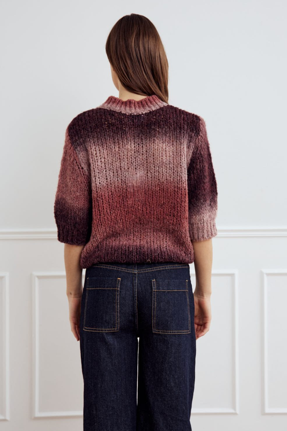 Noella - Leana Knit Top 13960001 - 1373 - Brown Red Combo