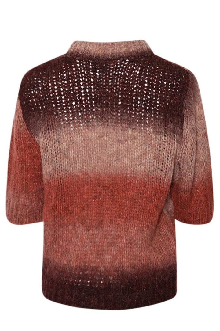 Noella - Leana Knit Top 13960001 - 1373 - Brown Red Combo