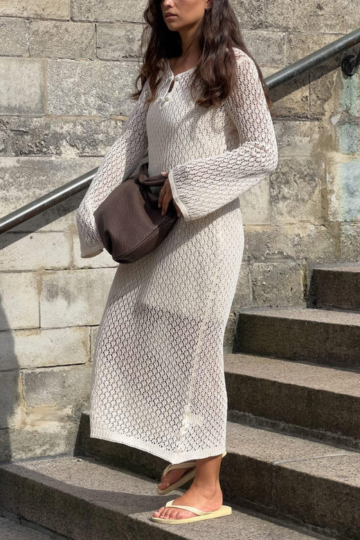 Noella - Leilany Knit Dress 13150001 - 974 Ivory Kjoler 