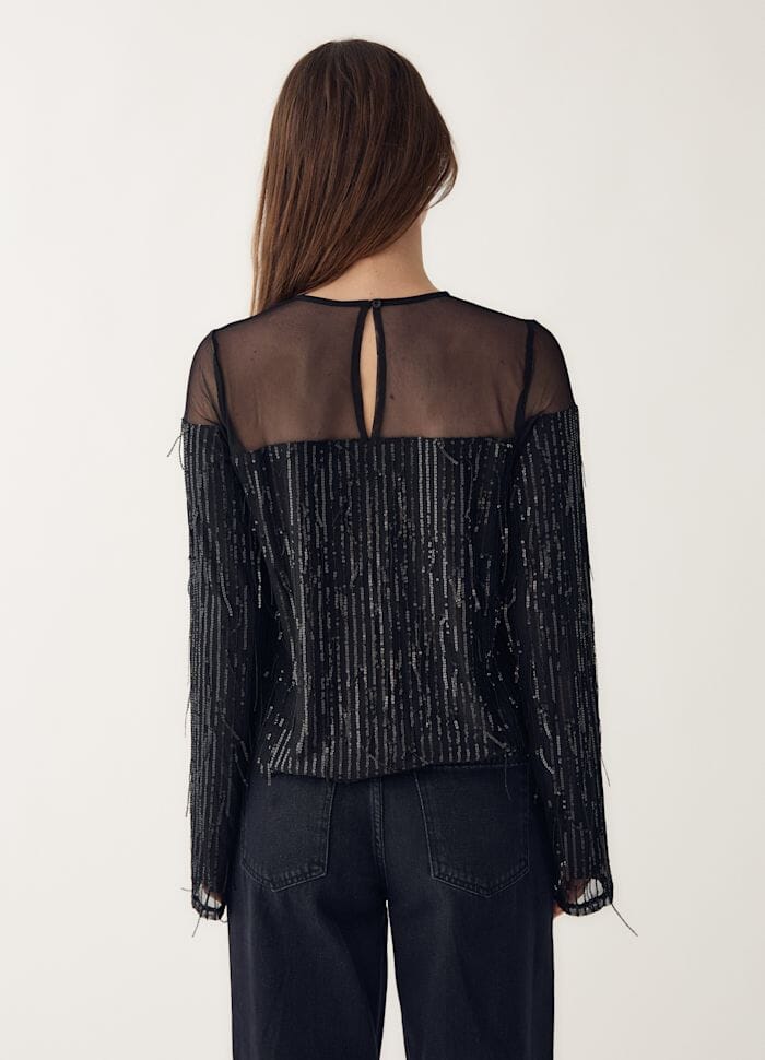 Noella - Leoda Top 14550002 - 004 - Black Bluser 