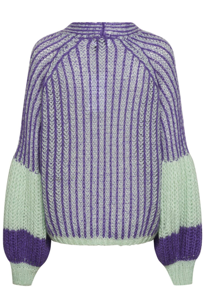 Noella - Liana Knit Cardigan - 933 Lilac/Sage