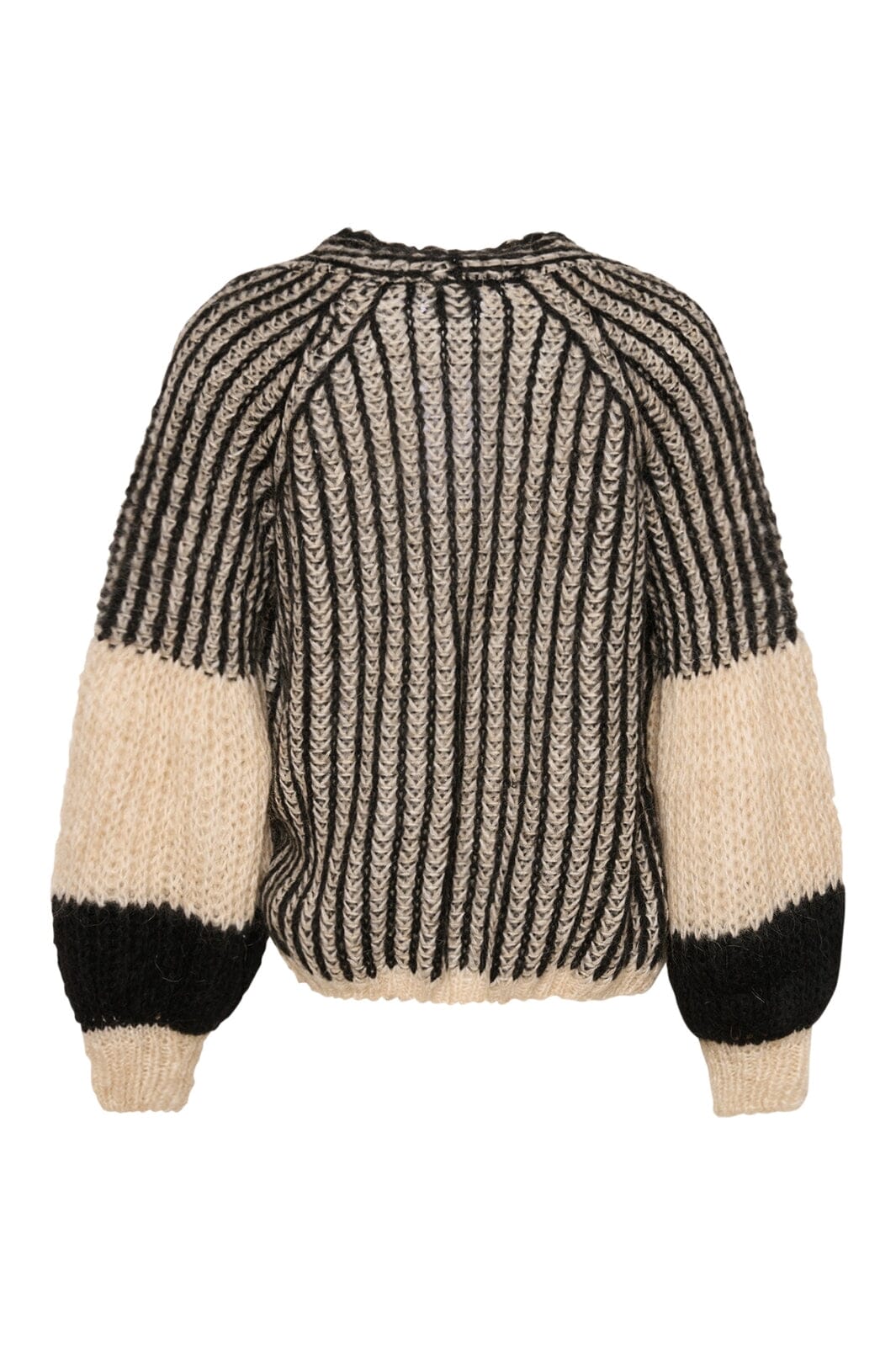 Noella - Liana Knit Cardigan - Cream/Black