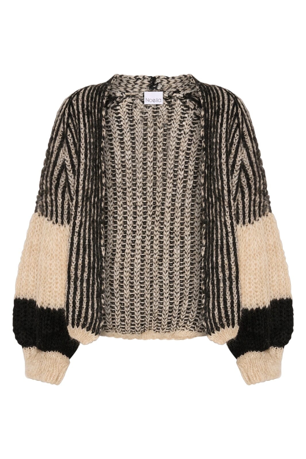 Noella - Liana Knit Cardigan - Cream/Black