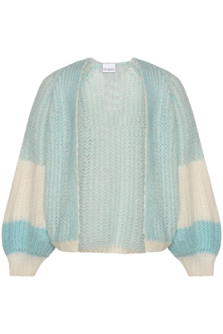 Noella - Liana Knit Cardigan - White/Light Blue