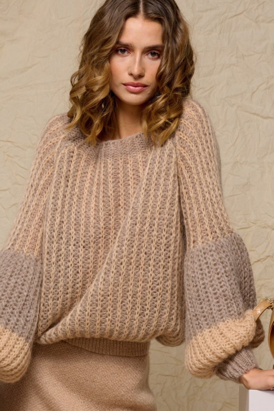 Noella - Liana Knit Sweater - Sand