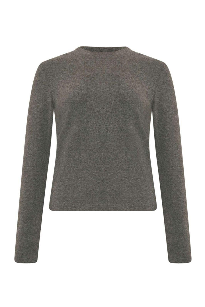 Noella - Lidie Ls Top 14090001 - 019 - Dark Grey Melange Bluser 