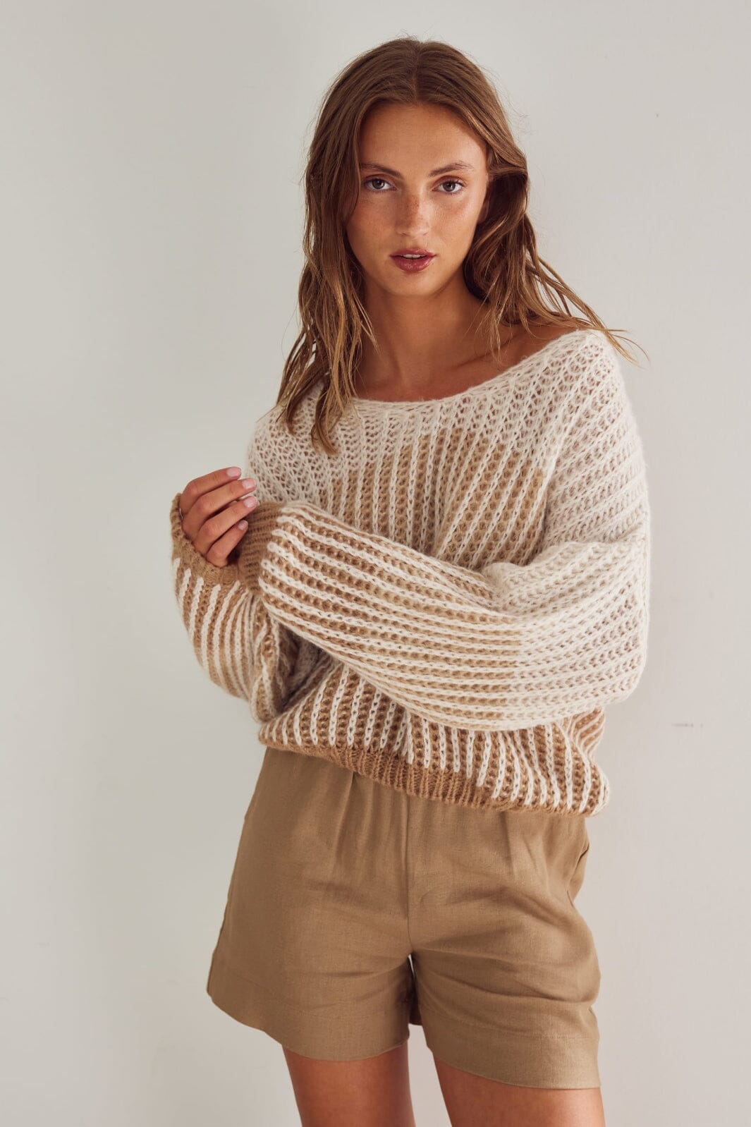 Noella - Lillie Knit 13100001 - 1315 - Cheyenne Sand Stripe