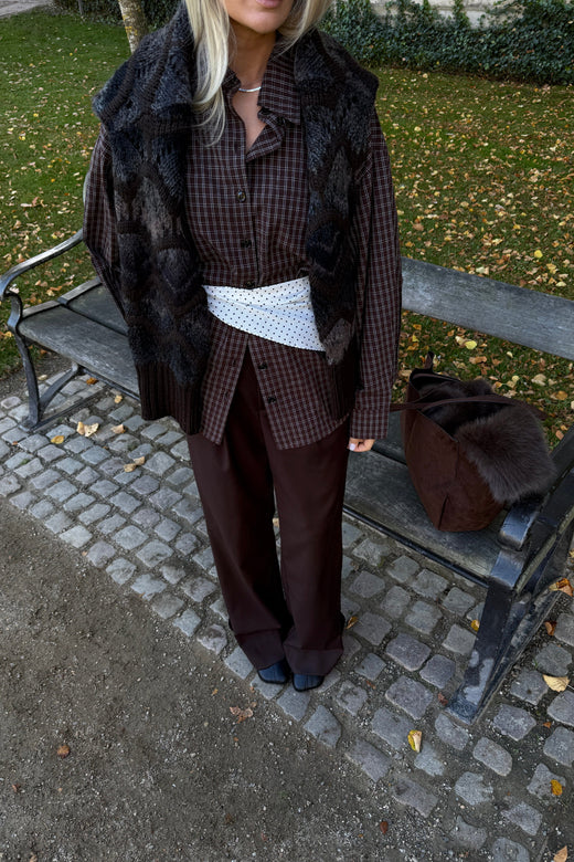 Noella - Lisa Shirt 14520002 - 1408 - Cari Brown Check Skjorter 