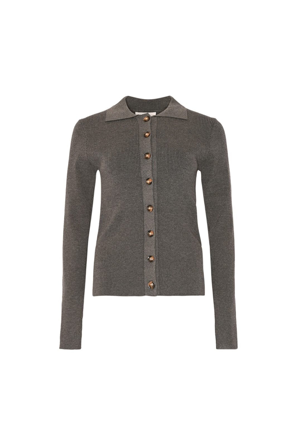 Noella - Livanna Knit Cardigan 13800005 - 972 - Medium Grey Mel.