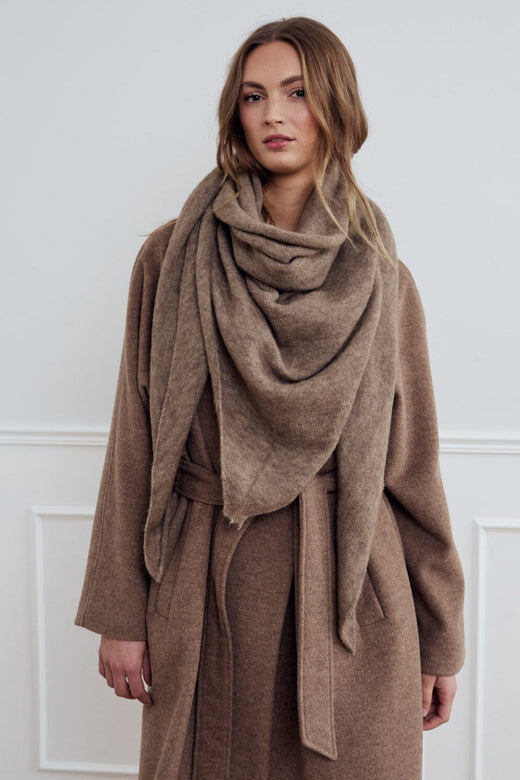 Noella - Loena Knit Scarf 13940001 - 1372 - Brown Melange