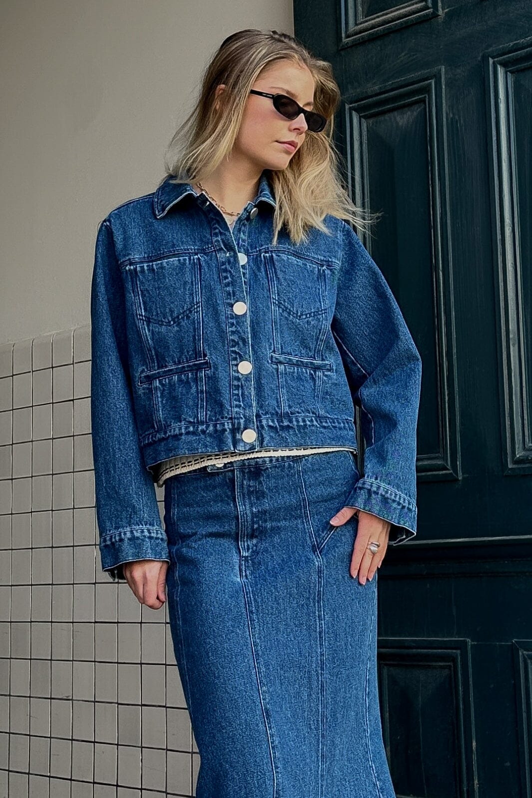Noella - Lyric Jacket 12780049 - 111 - Blue Denim Jakker 