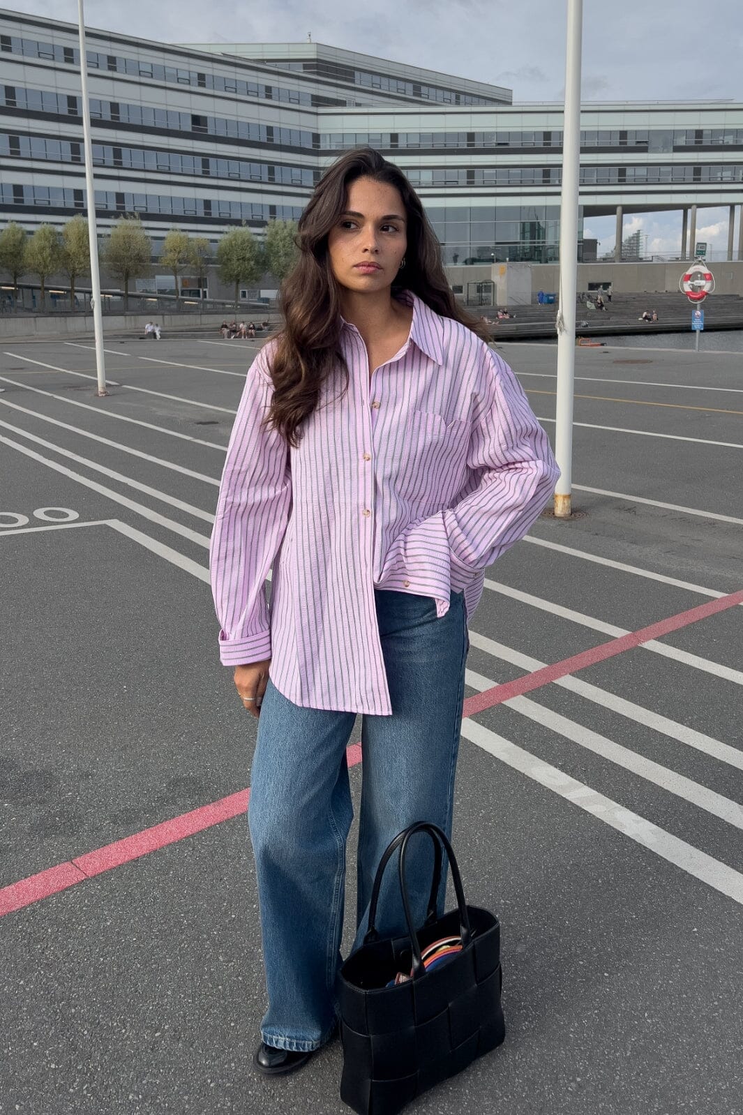 Noella - Marlon Stripe Shirt 14770001 - 1424 - Daffy Pink Stripe Skjorter 