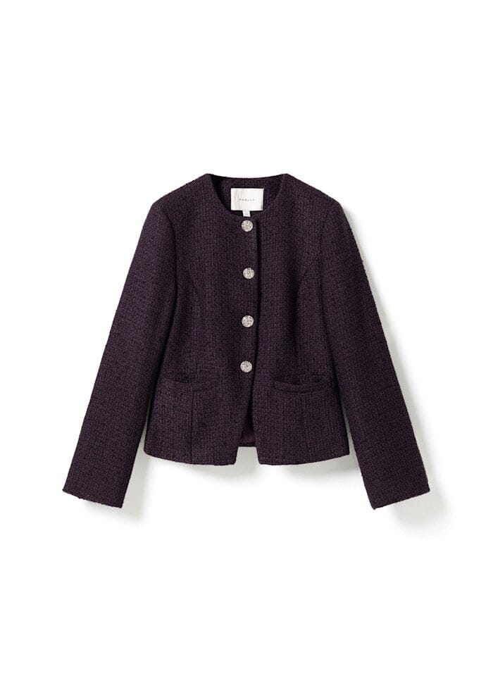 Noella - N-Kasaundra Ls Blazer 17180002 - 473 - Dark Plum Blazere 