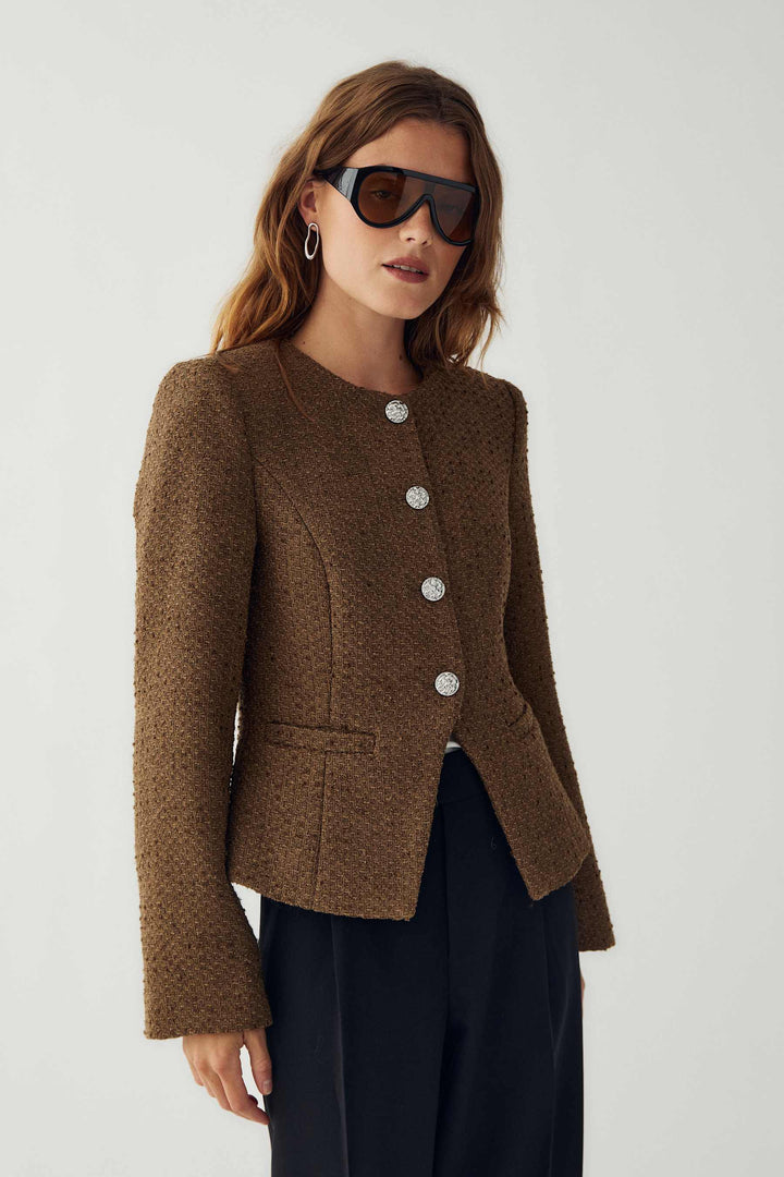 Noella - N-Kasaundra Ls Blazer 17180002 - 474 - Breen Blazere 