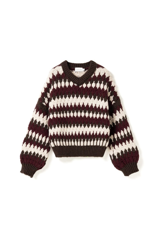 Noella - N-Laia Knit 16870001 - 1528 - Deveen Burgundy Mix